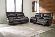 Ashley Furniture U65801/47/18 Mountainous - 2 Pc. - Power Reclining Sofa, Power Loveseat - Eclipse