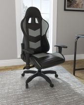 Signature Design by Ashley® H400-09A Lynxtyn - Black / Gray - Home Office Swivel Desk Chair