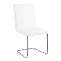 ACME DN00733 Palton - Side Chair (Set of 2) - White PU & Chrome Finish