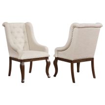 CoasterEssence 110313 Brockway - Upholstered Arm Chair (Set of 2) - Barley Java