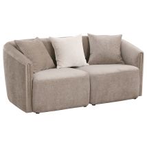 CoasterEveryday 504755 Townsend - Chenille Upholstered Rolled Arm Loveseat - Latte