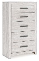 Ashley Furniture B3788-46 Cayboni - Five Drawer Chest - Whitewash