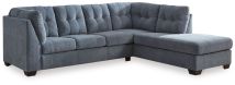Signature Design by Ashley® 55303S4 Marleton - Denim - 2-Piece Sleeper Sectional With Raf Corner Chaise