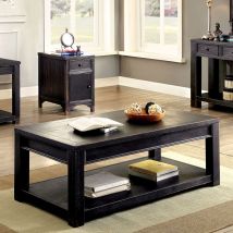 Furniture of America CM4327C-VN Meadow - Coffee Table - Antique Black