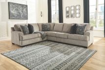 Signature Design by Ashley® 56103/48/46/56 Bovarian - Stone - Right Arm Facing Loveseat 3 Pc Sectional