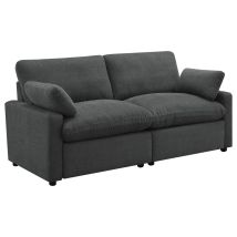 Coaster Fine Furniture 609532P Collins - Modular Power Loveseat - Dark Gray