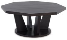 Signature Design by Ashley® T458-8 Chasinfield - Dark Brown - Octagon Coffee Table