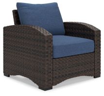 Signature Design by Ashley® P340-820 Windglow - Blue / Brown - Lounge Chair With Cushion
