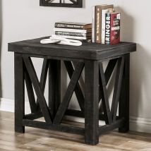 Furniture of America EM4001DG-E Halton Hills - End Table - Charcoal