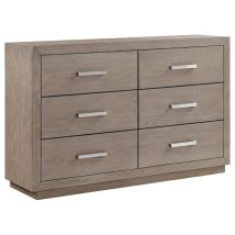 Coaster Fine Furniture 224853 Kenora - 6-Drawer Dresser - Barley Brown