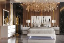 New Classic 00-1840-35N New Classic 00-1840-35N Europa - 5/0 Queen 5 Piece Bedroom Set (Bed & Dresser & Mirror & 2 Nightstands) - White