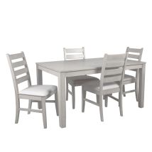 New Classic 40-D1652-D4C New Classic 40-D1652-D4C Pascal - Rectangle Dining Table & 4 Chairs - Driftwood