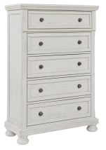 Ashley Furniture B742-46 Robbinsdale - Five Drawer Chest - Antique White
