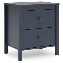 Ashley Furniture EB1528-292 Simmenfort - Two Drawer Night Stand - Navy Blue