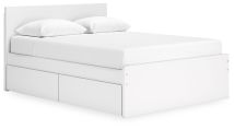 Ashley Furniture EB9630B16 Ashley Furniture EB9630B16 Onita - Queen Panel Platform Bed With 2 Side Storage - White