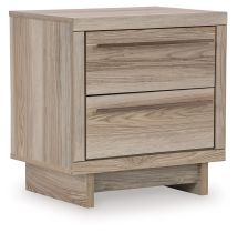Signature Design by Ashley® B2075-92 Hasbrick - Tan - Two Drawer Night Stand