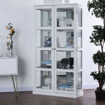 Furniture of America CM-CR140WH Vilas - Curio Cabinet - White