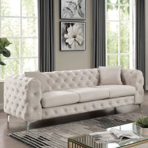 Furniture of America CM6498BG-SF-PK Sapphira - Sofa - Beige