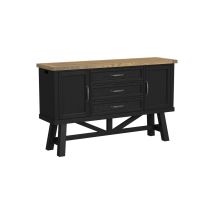 Intercon HD-CA-6640-RWR-C Hendricks - Server - Rustic Wheat / Raven