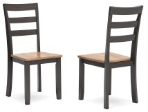 Ashley Furniture D396-01 Gesthaven - Dining Room Side Chair (Set of 2) - Natural / Brown