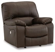 Signature Design by Ashley® U4380898 Leesworth - Dark Brown - Power Rocker Recliner