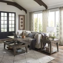 Liberty Furniture 226-OT-3PCS Arrowcreek - 3 Piece Living Room Set - Dark Brown