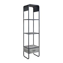 ACME LV01144 Raziela - Side Pier - Concrete Gray & Black Finish