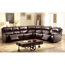 Furniture of America CM6783BR-SECTIONAL Ruth - Sectional - Brown