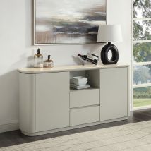 ACME DN03108 Ingram - Server - Ceramic Top & Light Gray Finish
