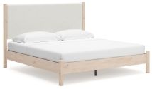 Ashley Furniture B2615B7 Ashley Furniture B2615B7 Cadmori - King Upholstered Panel Bed - Two-tone
