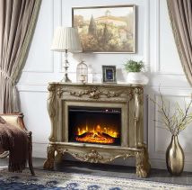 ACME AC01308 Dresden - Fireplace - Gold Patina Finish