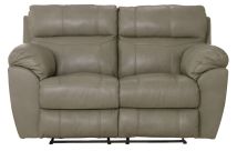 Jackson Furniture Industries 4072-1273/56-3073/56 Costa - Top Grain Italian Leather Lay Flat Reclining Loveseat - Putty