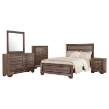 CoasterEveryday 204191Q-S5 Kauffman - 5 Piece Queen Bedroom Set - Washed Taupe