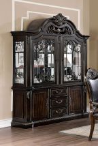 Furniture of America CM3146HB-SET Lombardy - Hutch & Buffet - Walnut