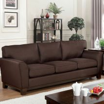 Furniture of America CM6954BR-SF Caldicot - Sofa - Brown