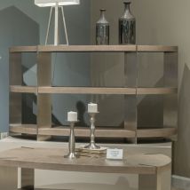 Liberty Furniture 754-OT1030 Harlow - Sofa Table - Sandstone & Satin Nickel