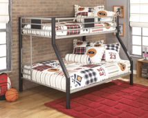 Ashley Furniture B106-56 Dinsmore - Black / Gray - Twin/Full Bunk Bed W/Ladder