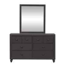 Liberty Furniture 423-YBR-DM Cottage View - Dresser & Mirror - Dark Gray