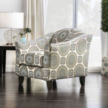 Furniture of America SM8141-CH-FL Misty - Chair - Ivory / Pattern