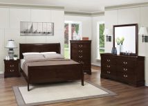 CoasterEveryday 202411Q-S5 Louis Philippe - 5 Piece Queen Bedroom Set - Cappuccino