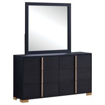 Coaster Fine Furniture 222833M Marceline - 6-Drawer Dresser With Mirror - Black