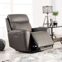 Furniture of America CM9922GY-CH-PM Artemia - Power Recliner - Gray