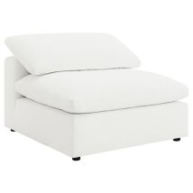 Coaster Fine Furniture 551751 Raleigh - Boucle Upholstered Armless Chair - Ivory