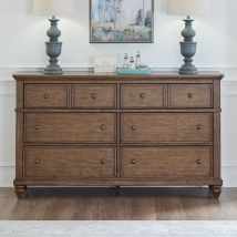 Liberty Furniture 104-BR31 Liberty Furniture 104-BR31 Twin Lakes - 6 Drawer Dresser - Chestnut