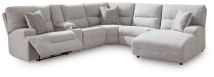 Ashley Furniture 93605S1 Ashley Furniture 93605S1 Acklen Place - 6-Piece Power Reclining Sectional With Raf Power Reclining Back Chaise - Pewter