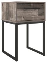 Signature Design by Ashley® EB2120-291 Neilsville - Black / Gray - One Drawer Night Stand