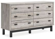 Signature Design by Ashley® B1036-231 Vessalli - Black / Gray - Six Drawer Dresser
