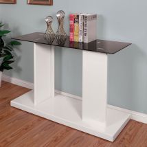 Furniture of America CM4567WH-S Mannedorf - Sofa Table - Black / White
