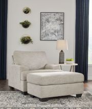 Ashley Furniture 33104/20/14 Vayda - 2 Pc. - Chair, Ottoman - Pebble