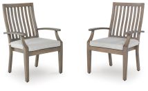 Ashley Furniture P701-601A Rainier Ranch - Arm Chair With Cushion (Set of 2) - Brown / Beige